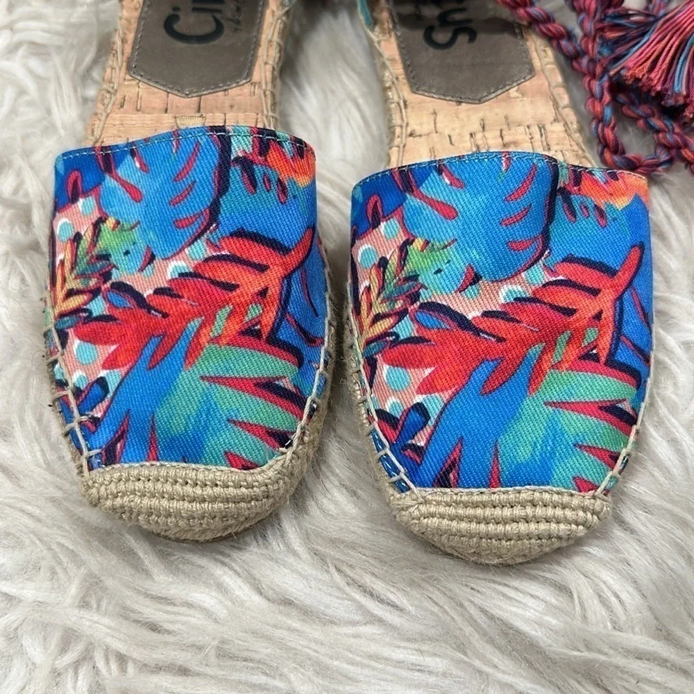 Sam Edelman Circus Lace up Lenora Espadrille Flats